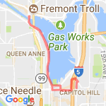 Cap Hill to Fremont route map