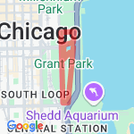 Chicago Foodie 5K walk and run route map