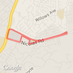 LA fitness 3 miler route map