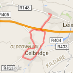 8 mile flat run  route map