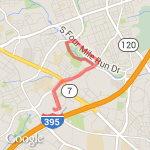 4 miles from Lawton Way route map