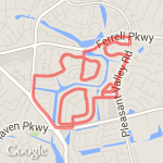 5.2 mile or 8k+ route map