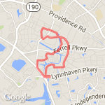 5.22 miles or 8k plus route map