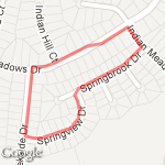 Short Loop - Meadows of Indian Springs route map