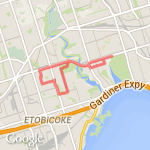 12k towards isligton thru cemetery route map