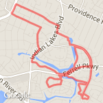 6.57 miles or 11k route map