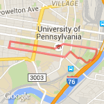 Penn Walk Run route map