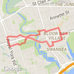 circle of bloor highpark to royal york route map
