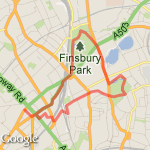 First attempt at Clissold Park route map