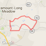 YMCA 10 miler route map