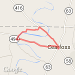 Cearfoss 8 miler route map