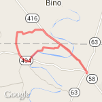 Cearfoss 11/12 miler route map