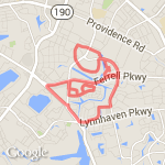 7.57 miles or 12k+ route map