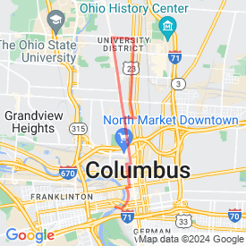 Run My Route - Running Map 8 Mile - Campus &amp; Scioto Mile