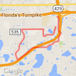 Winter Garden Village route map