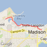 Howard Temin Lake Shore Path route map