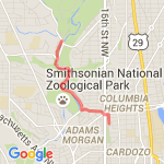 Rock Creek Park 7.3 route map