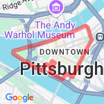 3 Mile Walk - Downtown route map