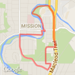 Erlton 5k loop route map