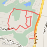 3 mile apartment route map