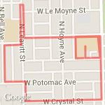 1.5 Mile Route route map