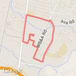 Run around house (2.93 mi) route map