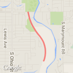 Burke-Berm short route map