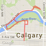 Running with stairs route map