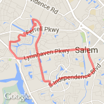 7.9 miles/13k route map