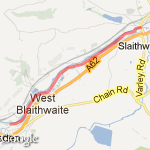 Slawit to Marsden route map