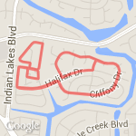 3.1/5k neigborhood course route map