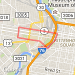 South and Market street bridges route map