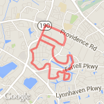 7.23 miles 11.5k route map