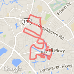 8.6 miles/14k route map