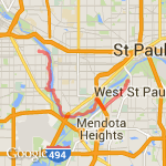 Brackett Park to Home route map