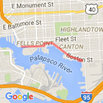 HARBOR EAST TO CANTON route map