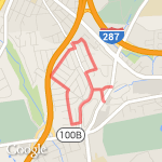 Hill Training route map