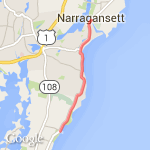 Scaborough and back route map