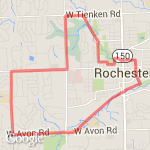 Walker 8 mile route map