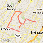 Long run 6miles route map