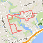 12k Splash Pad Turn Around route map