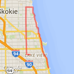 Chicago 17miles 8.1 route map