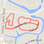 2.92 miles route map