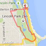 Doggie Glow 5K route map