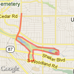 Horseshoe + Woodland route map