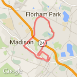 10.4 Mile Loop route map