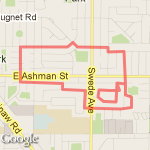 3.73 Miles 060610 route map