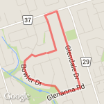 Daily walk route map