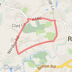 Loop through Bamford, Bury Rd, Sandy lane route map