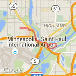 Half of Pike Island loop route map